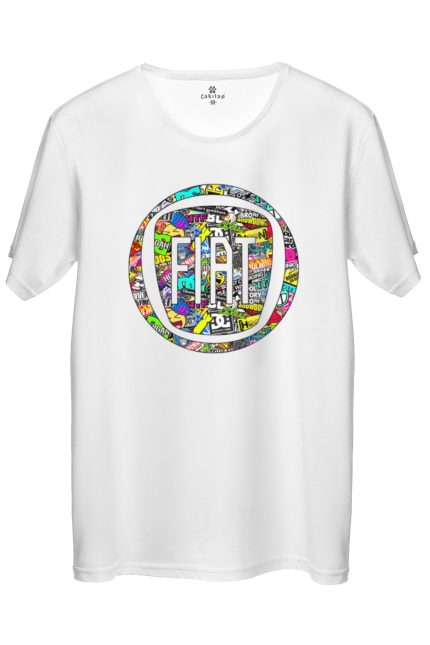 Fiat Logo Baskılı Regular Tişört