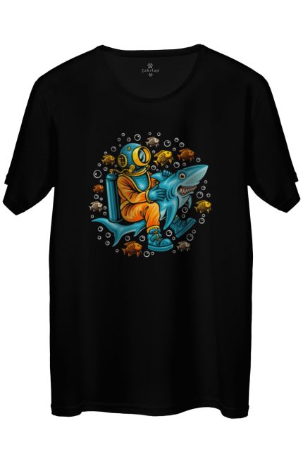 Astronot Baskılı Regular Tişört