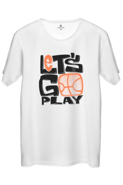 Let's Go Play Baskılı Regular Tişört