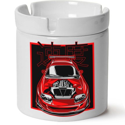 Toyota Supra Baskılı Porselen At Söndür Küllük