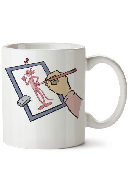 Pink Panther Baskılı Porselen Kupa Bardak
