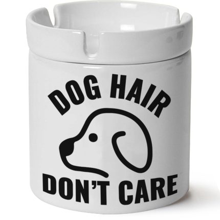 Köpek Baskılı Porselen At Söndür Küllük