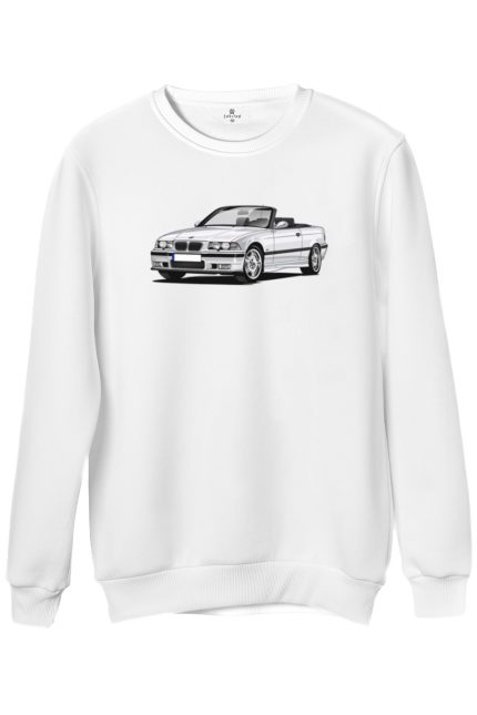 Bmw E36 Baskılı Regular Bisiklet Yaka Sweat