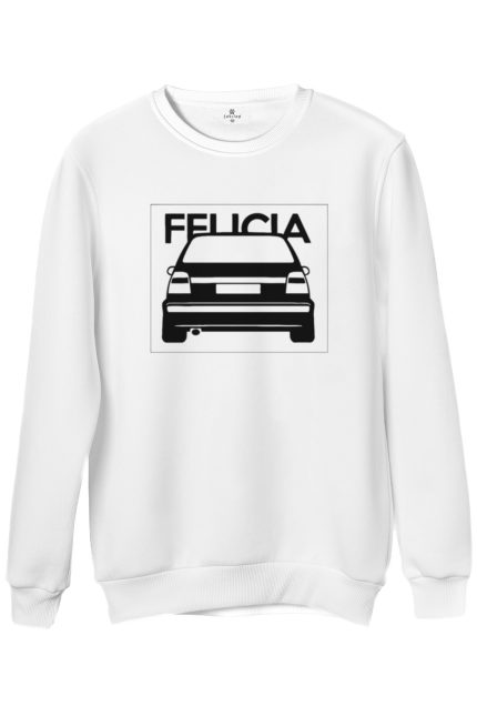 Skoda Felicia Baskılı Regular Bisiklet Yaka Sweat