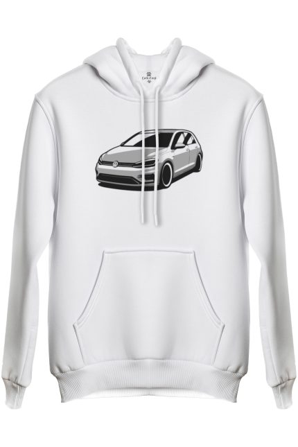 Vw Golf 7 Baskılı Regular Kapüşonlu Sweat (Hoodie)