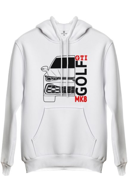 Vw Golf 8 Baskılı Regular Kapüşonlu Sweat (Hoodie)