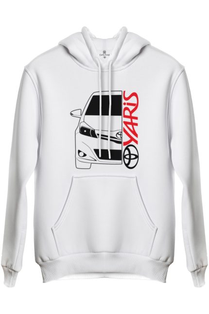 Toyota Yaris Baskılı Regular Kapüşonlu Sweat (Hoodie)