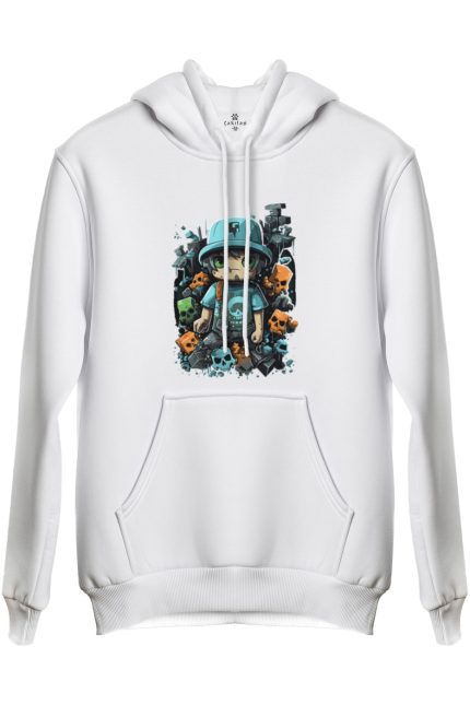 Kirli Çocuk Baskılı Regular Kapüşonlu Sweat (Hoodie)