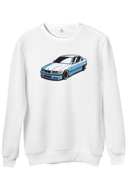 Bmw E36 Baskılı Regular Bisiklet Yaka Sweat