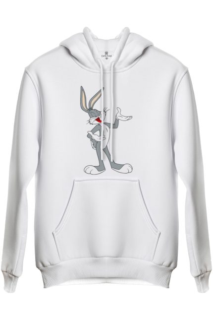 Bugs Bunny Baskılı Regular Kapüşonlu Sweat (Hoodie)
