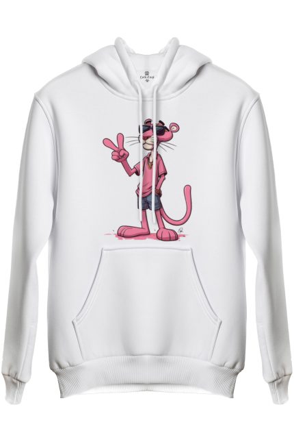 Pink Panther Baskılı Regular Kapüşonlu Sweat (Hoodie)
