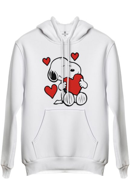 Snoopy Baskılı Regular Kapüşonlu Sweat (Hoodie)