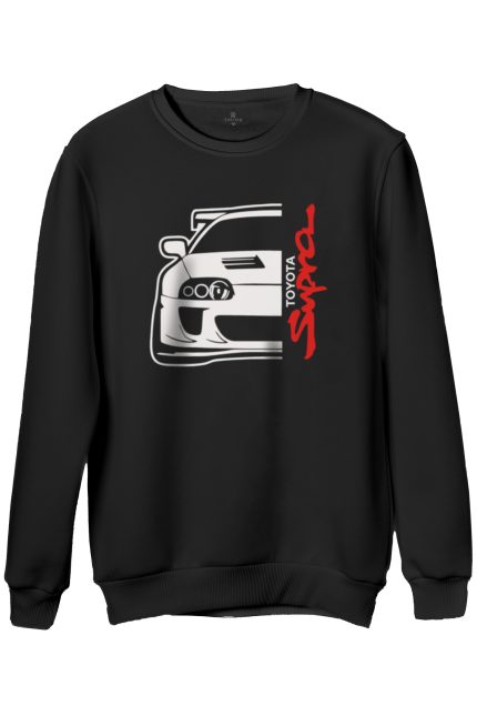 Toyota Supra Baskılı Regular Bisiklet Yaka Sweat