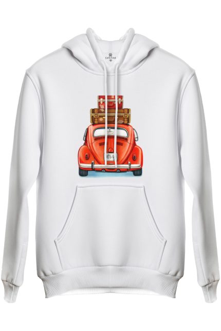 Vw Beetle Baskılı Regular Kapüşonlu Sweat (Hoodie)