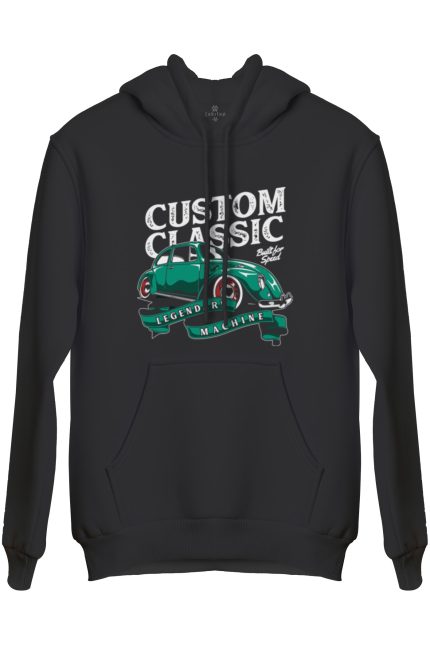 Vw Beetle Baskılı Regular Kapüşonlu Sweat (Hoodie)