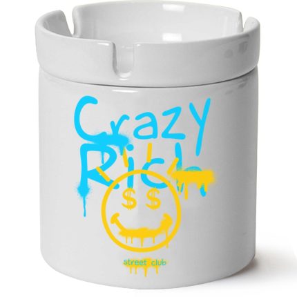 Crazy Rich Baskılı Porselen Küllük