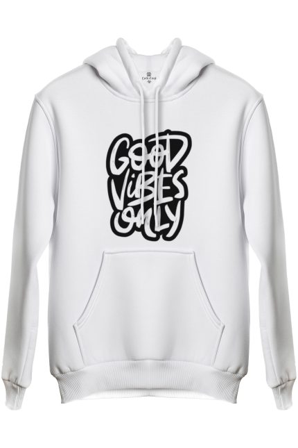 Good Vibes Only Baskılı Regular Kapüşonlu Sweat (Hoodie)