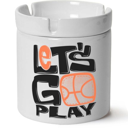 Let's Go Play Baskılı Porselen Küllük