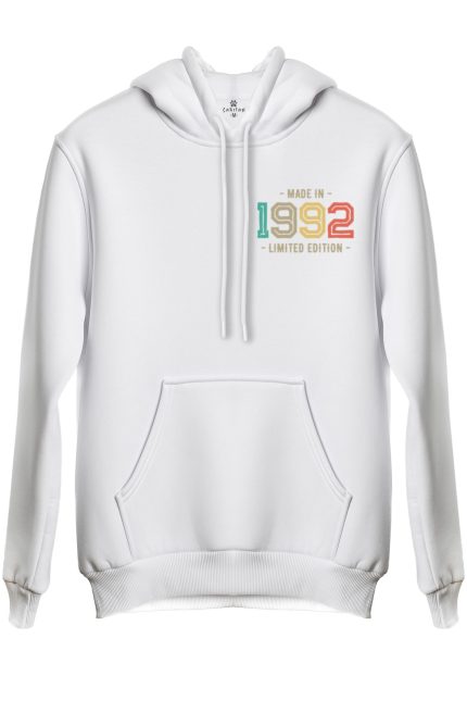 Retro Baskılı Regular Kapüşonlu Sweat (Hoodie)
