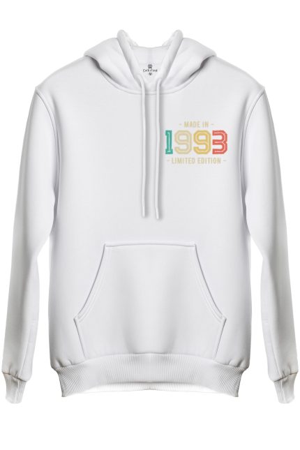 Retro Baskılı Regular Kapüşonlu Sweat (Hoodie)